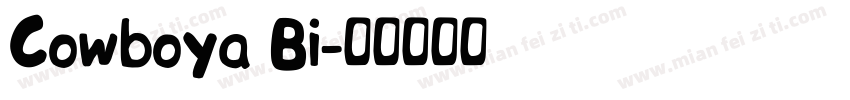 Cowboya Bi字体转换